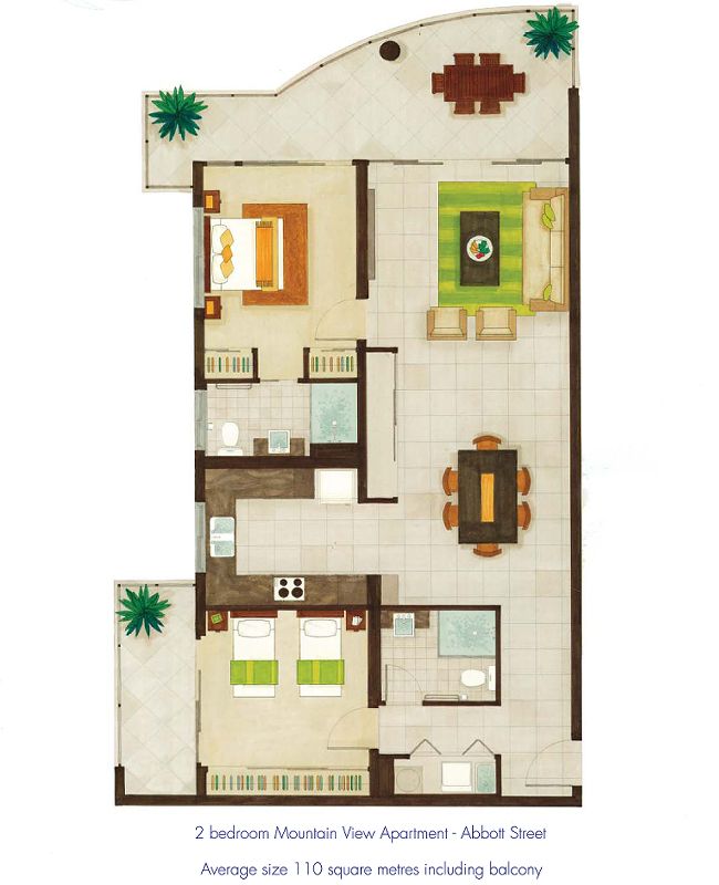 2 Bedroom Floorplan