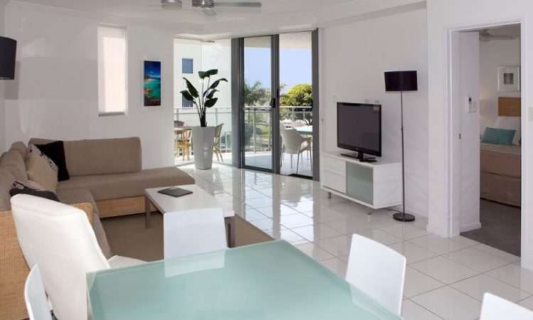 2 Bedroom Deluxe Open Plan Living Vision Cairns Apartments